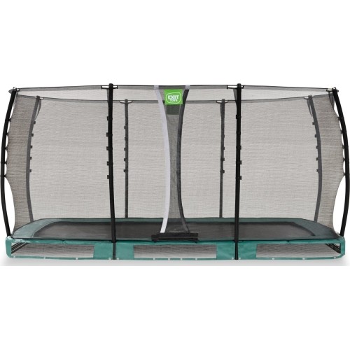 Trampolina gruntowa EXIT Allure Classic 244x427 cm, zielona