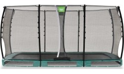 EXIT Allure Classic trampolina ziemna 244x427cm - zielona
