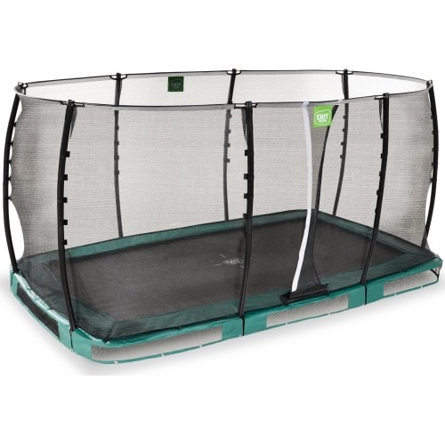 EXIT Allure Classic trampolina ziemna 244x427cm - zielona