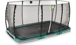 EXIT Allure Classic trampolina ziemna 244x427cm - zielona