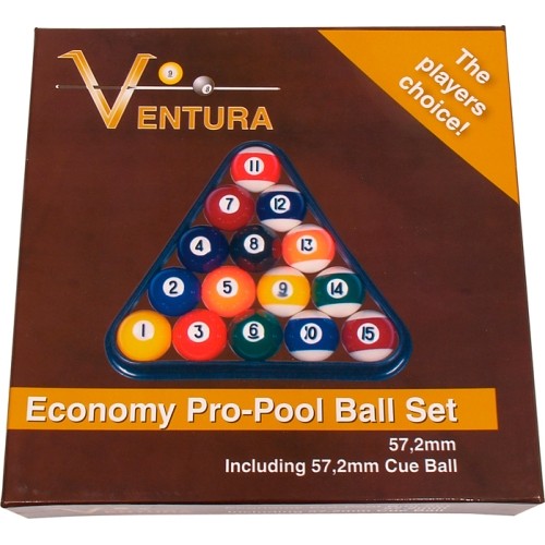 Zestaw piłek Ventura Economy Pro-Pool 57,2 mm