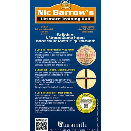 Bila treningowa Snooker Ultimate 52.4mm Nic Barrows