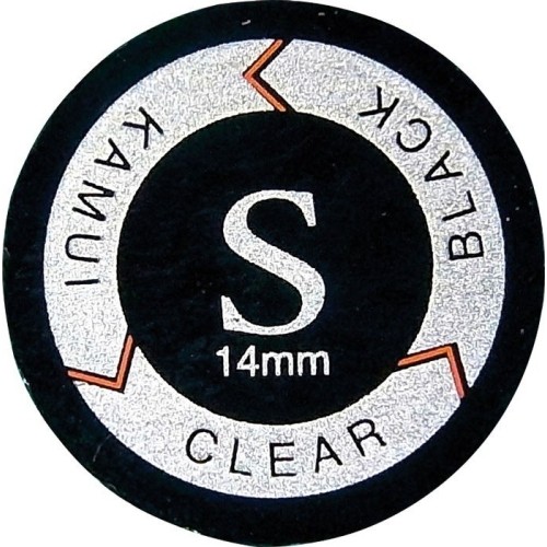 KamuiClear Black Cue Tip Soft 13mm
