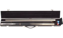 Twardy futerał walizka na kij bilardowy do Snookera 3-cz. 2 szt., Czarny