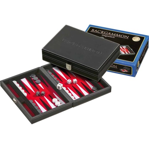 Backgammon Philos Tinos Red, magnetyczny, 23x16,5 cm