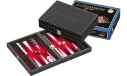 Backgammon Philos Tinos Red, magnetyczny, 23x16,5 cm