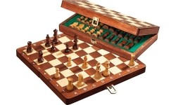 Podróżny zestaw szachów Philos Dlx magnetyczny 26,5 x 13,5 cm