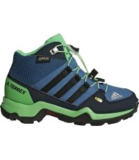 Buty dziecięce Adidas Terrex Mid GTX K niebiesko-zielone BB1953