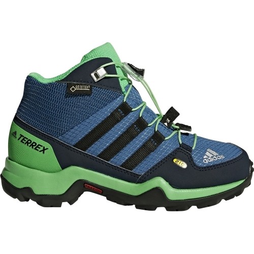 Buty dziecięce Adidas Terrex Mid GTX K niebiesko-zielone BB1953