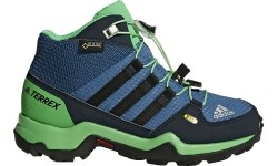 Buty dziecięce Adidas Terrex Mid GTX K niebiesko-zielone BB1953