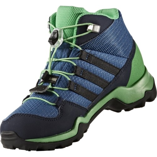 Buty dziecięce Adidas Terrex Mid GTX K niebiesko-zielone BB1953