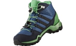 Buty dziecięce Adidas Terrex Mid GTX K niebiesko-zielone BB1953