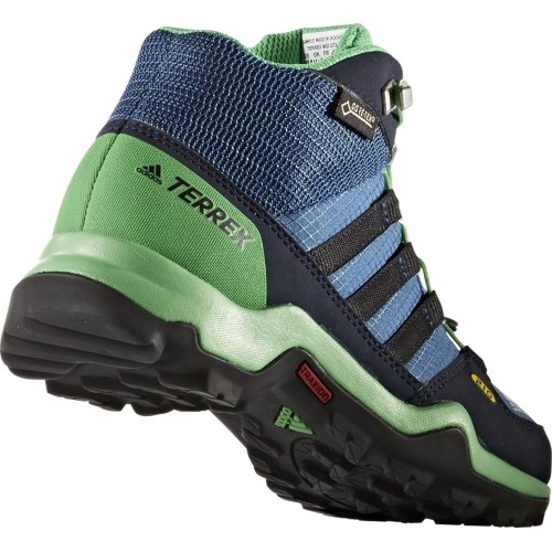 Buty dziecięce Adidas Terrex Mid GTX K niebiesko-zielone BB1953
