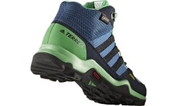 Buty dziecięce Adidas Terrex Mid GTX K niebiesko-zielone BB1953