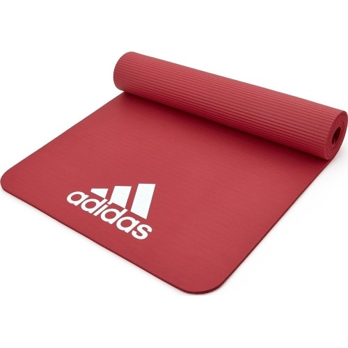 Mata treningowa do ćwiczeń fitness ADIDAS 7 mm, Czerwona