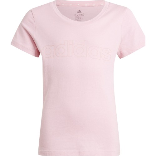 Koszulka dziewczęca Adidas G Lin T, różowa, GN4049