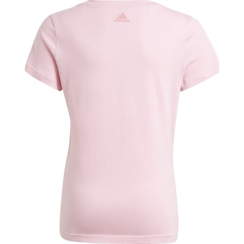 Koszulka dziewczęca Adidas G Lin T, różowa, GN4049