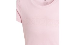 Koszulka dziewczęca Adidas G Lin T, różowa, GN4049
