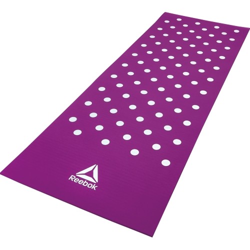 Mata treningowa Reebok Spots 7 mm, fioletowa