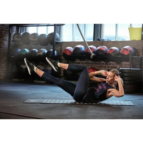 Mata treningowa do ćwiczeń Reebok Spots - Czarna, 7 mm