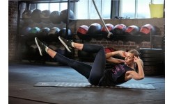 Mata treningowa do ćwiczeń Reebok Spots - Czarna, 7 mm