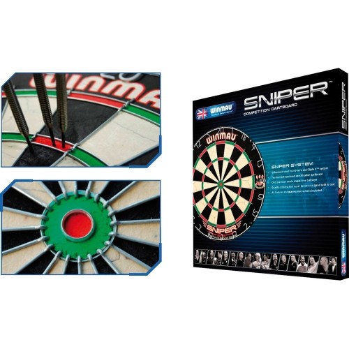 Zestaw do gry w rzutki darty Winmau Sniper + Tarcza