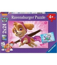 RAVENSBURGER puzzle Skye & Everest 2x24 elem., 9152
