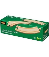 BRIO lenktų kelio detalių rinkinys, dideli 33342