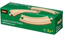 BRIO lenktų kelio detalių rinkinys, dideli 33342