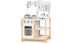 Drewniana kuchnia dla dzieci z akcesoriami EcoToys White