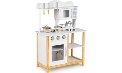 Drewniana kuchnia dla dzieci z akcesoriami EcoToys White