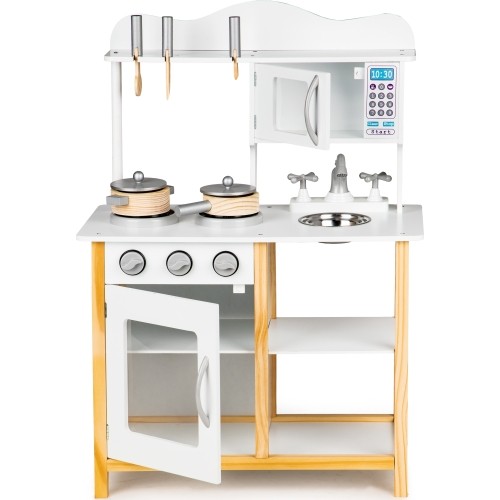 Drewniana kuchnia dla dzieci z akcesoriami EcoToys White