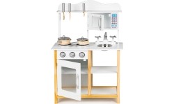 Drewniana kuchnia dla dzieci z akcesoriami EcoToys White