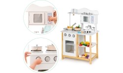 Drewniana kuchnia dla dzieci z akcesoriami EcoToys White