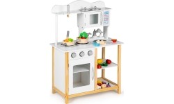 Drewniana kuchnia dla dzieci z akcesoriami EcoToys White