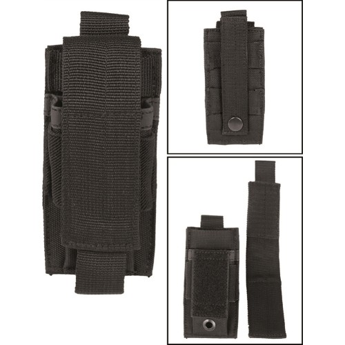 BLACK SINGLE PISTOLE MAGAZINE POUCH