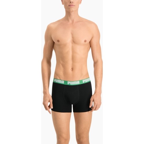 Bielizna męska Puma Basic Boxer zielono-czarna