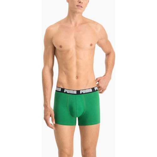 Bielizna męska Puma Basic Boxer zielono-czarna