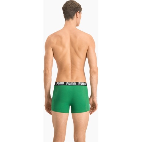 Bielizna męska Puma Basic Boxer zielono-czarna