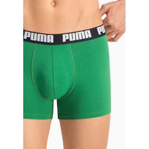 Bielizna męska Puma Basic Boxer zielono-czarna