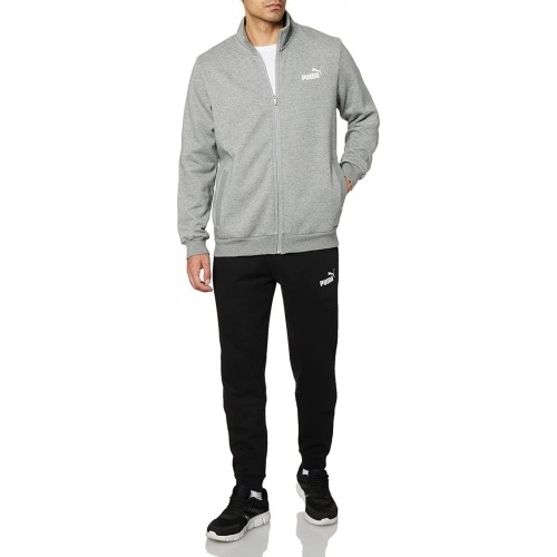 Dres męski Puma Clean Sweat Suit szaro-czarny 585841 03