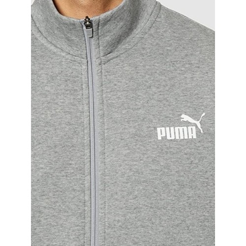 Dres męski Puma Clean Sweat Suit szaro-czarny 585841 03