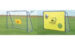 Przenośna bramka do piłki nożnej + ścianka treningowa Spartan 213x152x76cm