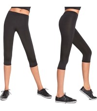 Damskie sportowe spodnie capri BAS BLACK Forcefit 70 - Czarny