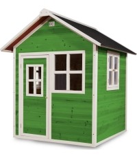 Drewniany domek do zabawy EXIT Loft 100 - zielony