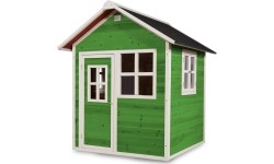 Drewniany domek do zabawy EXIT Loft 100 - zielony