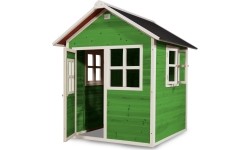 Drewniany domek do zabawy EXIT Loft 100 - zielony