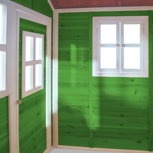 Drewniany domek do zabawy EXIT Loft 100 - zielony