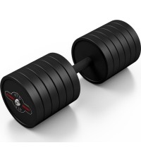 Marbo Hantel gumowy - 47,5 kg, czarny