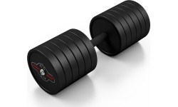 Marbo Hantel gumowy - 47,5 kg, czarny